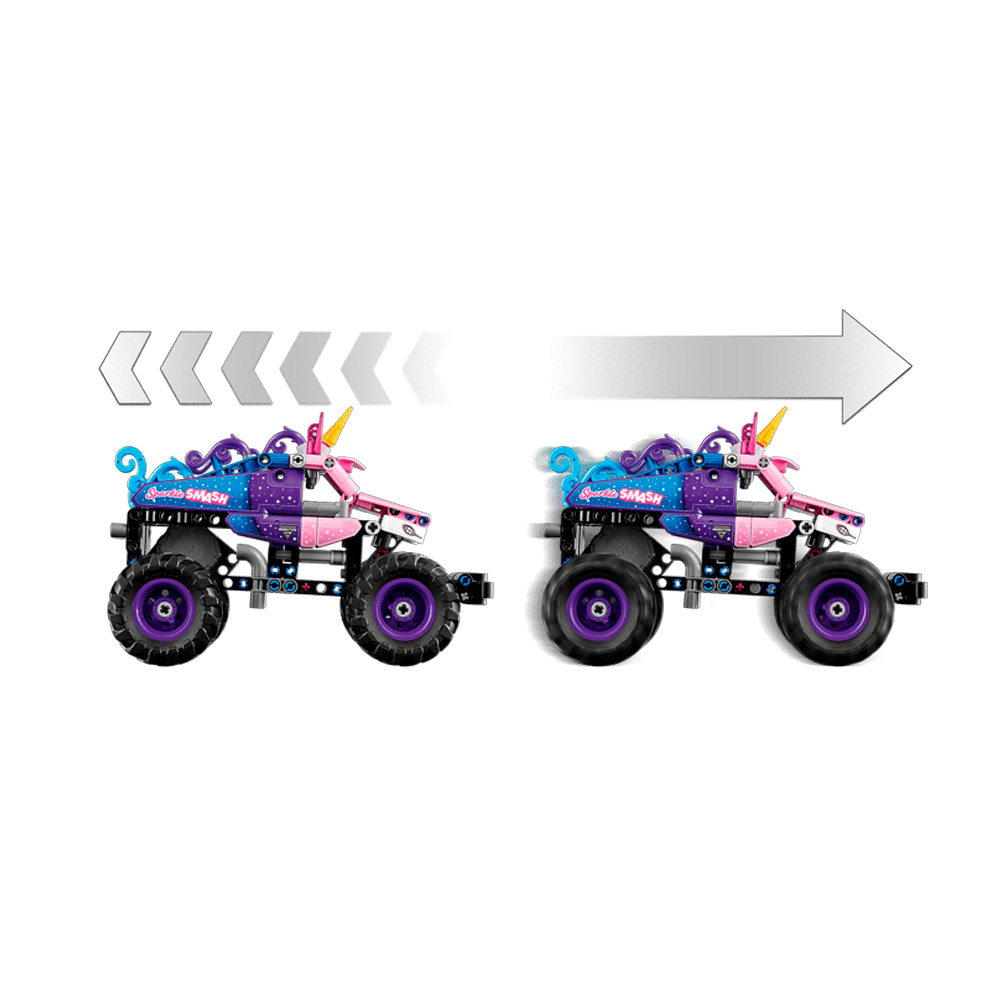 LEGO TECHNIC MONSTER JAM SPARKLE SMASH PULL BACK 42220 - 5