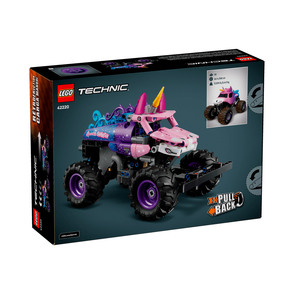 LEGO TECHNIC MONSTER JAM SPARKLE SMASH PULL BACK 42220 - 6