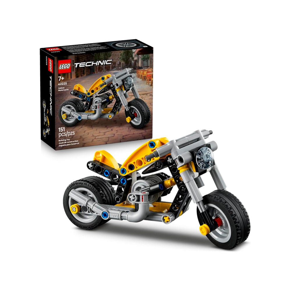 LEGO TECHNIC YELLOW MOTORCYCLE 42225 - 1