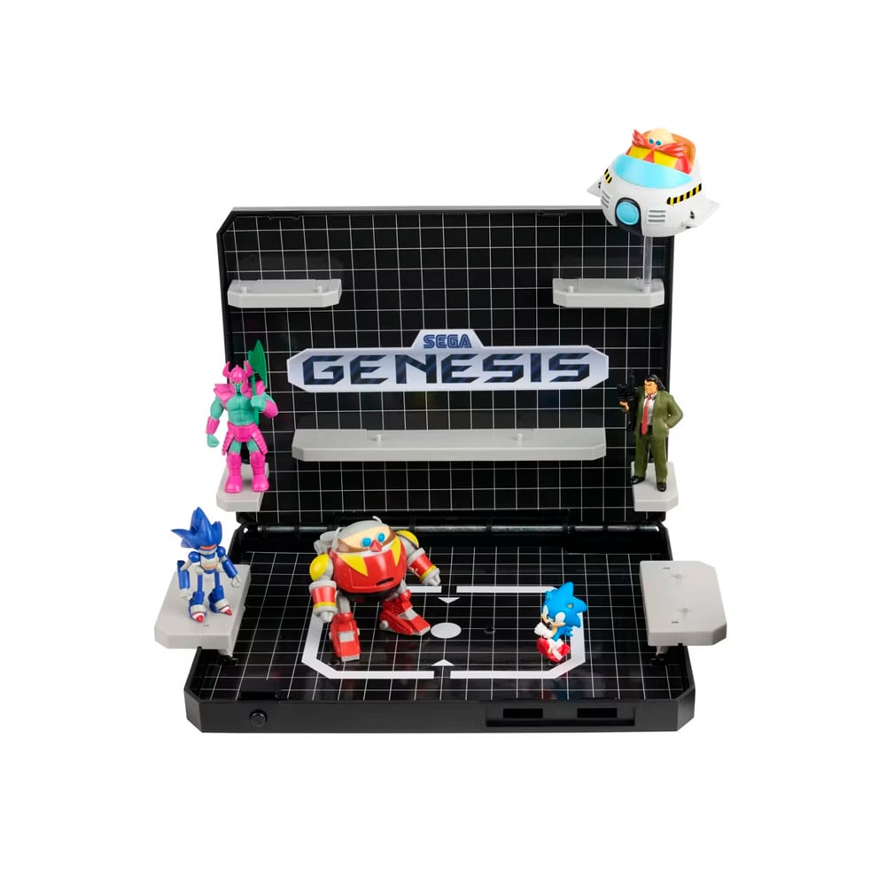 SEGA GENESIS DISPLAY CONSOLE SUPERVILLAIN BOSS BUNDLE SONIC - 3