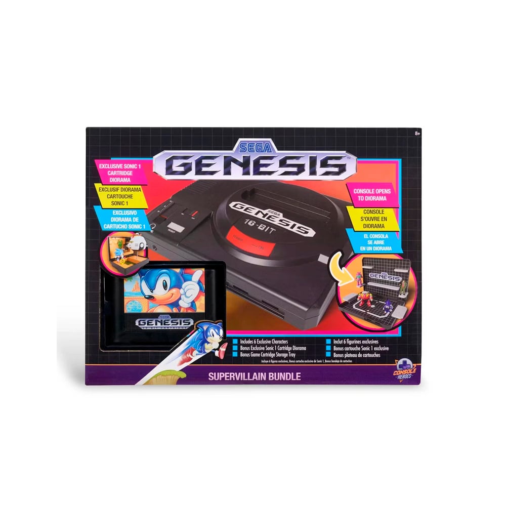 SEGA GENESIS DISPLAY CONSOLE SUPERVILLAIN BOSS BUNDLE SONIC - 6