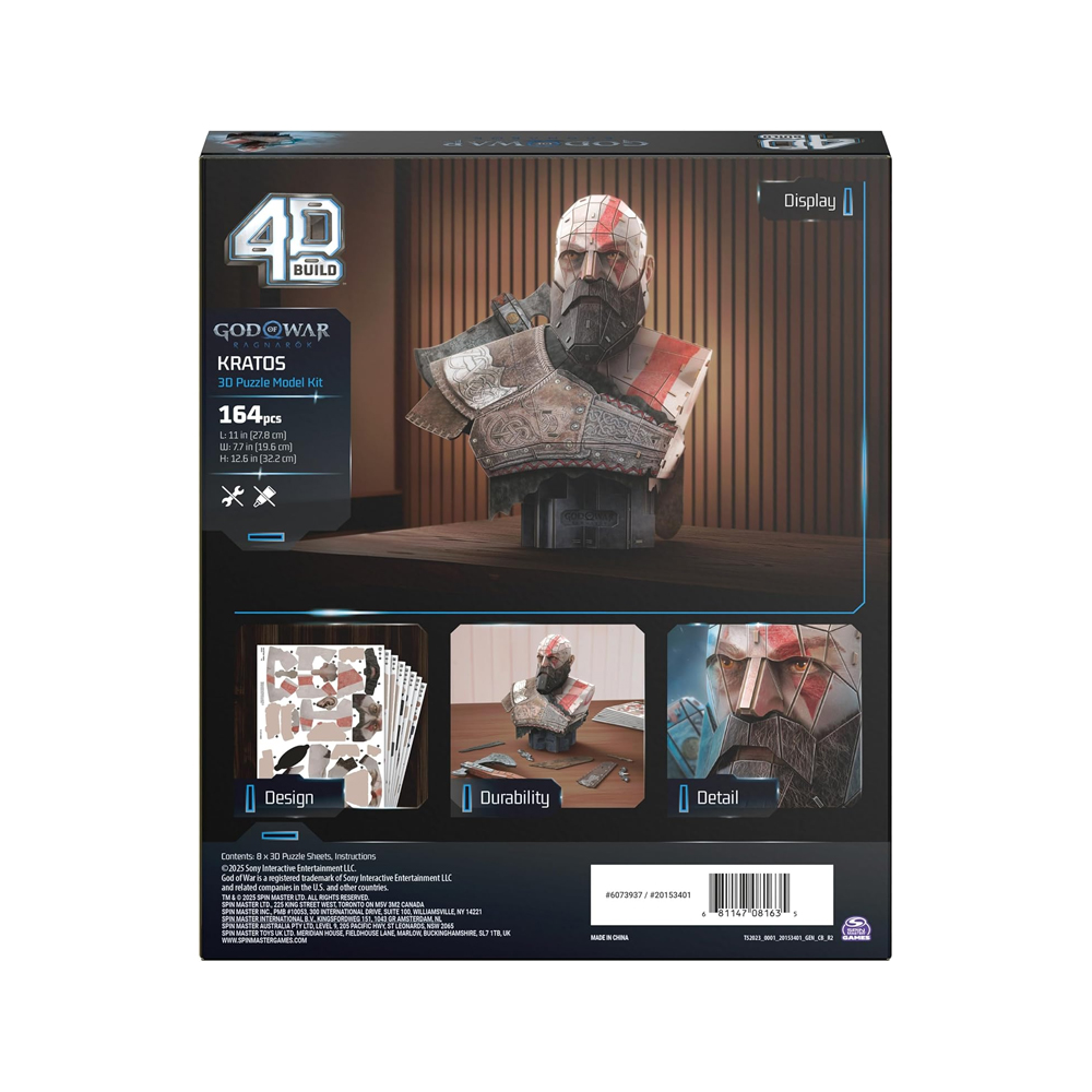 GOD OF WAR MODEL KIT 4D BUILD KRATOS - 6
