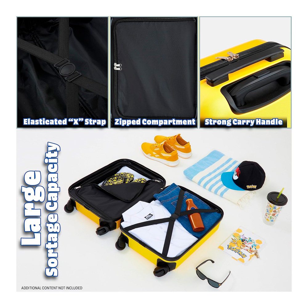 POKEMON MALETA DE VIAJE EXCLUSIVO USA PIKACHU YELLOW - 5