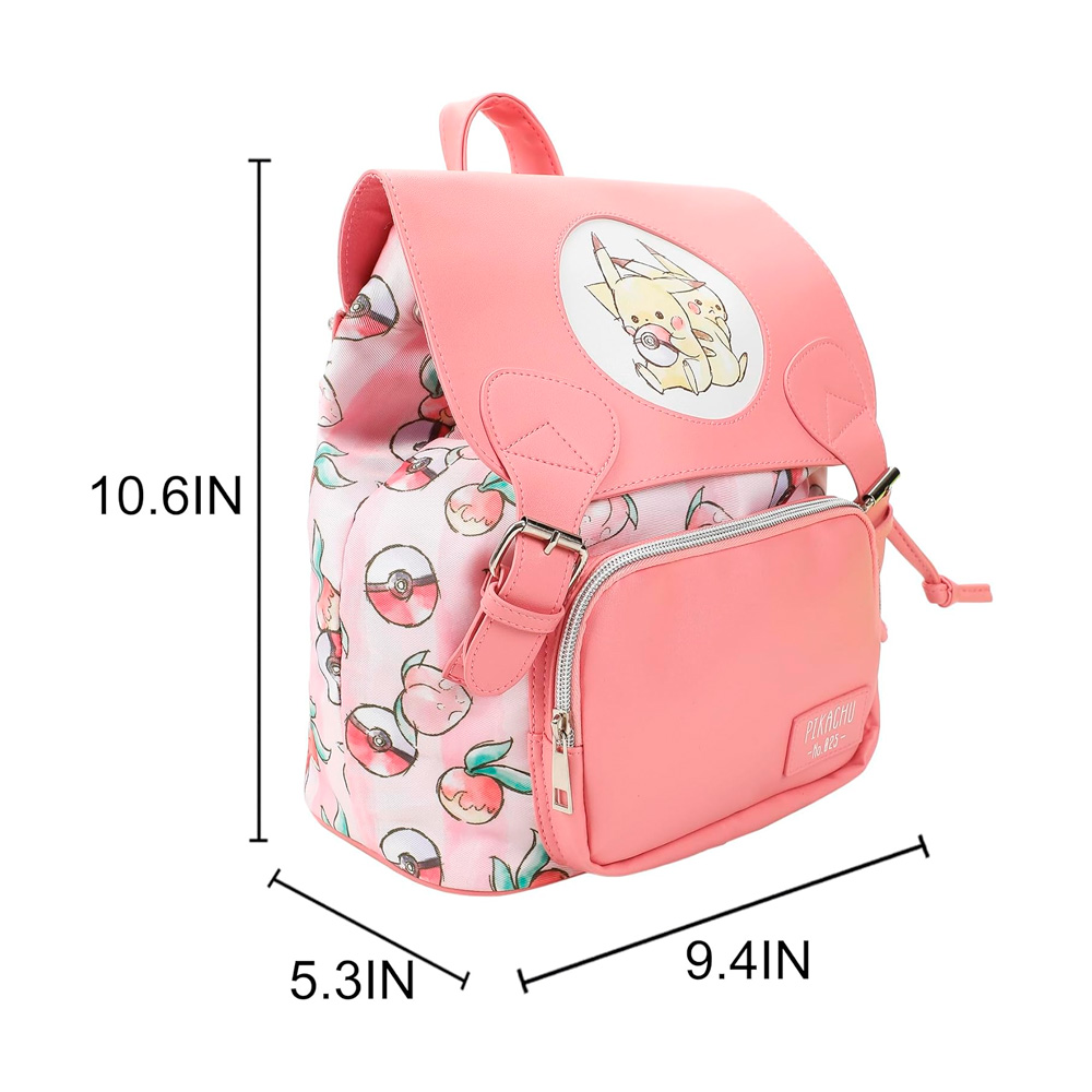 POKEMON MOCHILA MINI PIKACHU PINK 25 CM BIOWORLD - 2