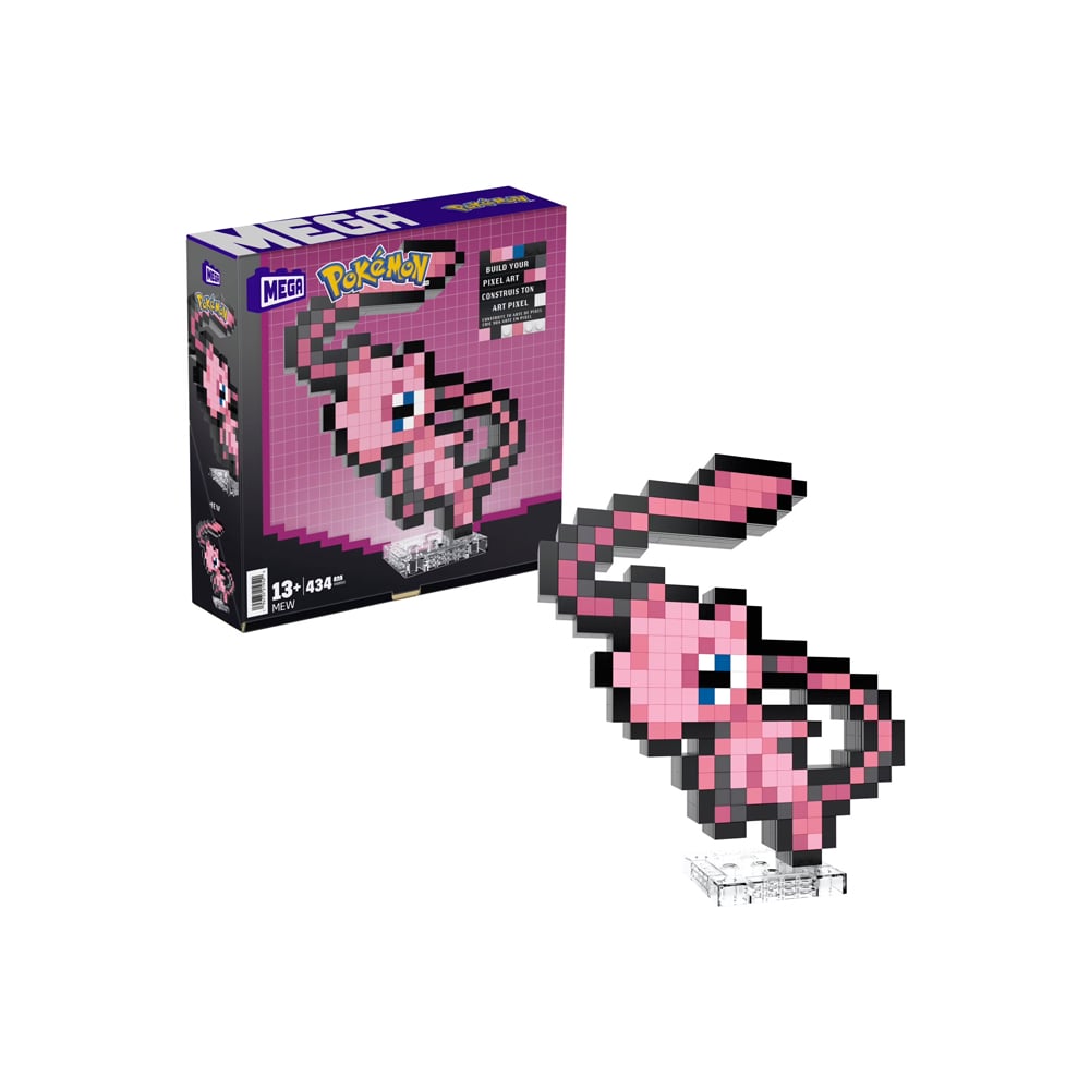 MEGA BLOKS POKEMON MEW PIXEL ART 434 PIEZAS - 1