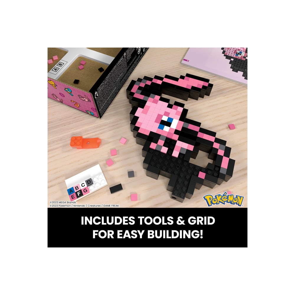 MEGA BLOKS POKEMON MEW PIXEL ART 434 PIEZAS - 3
