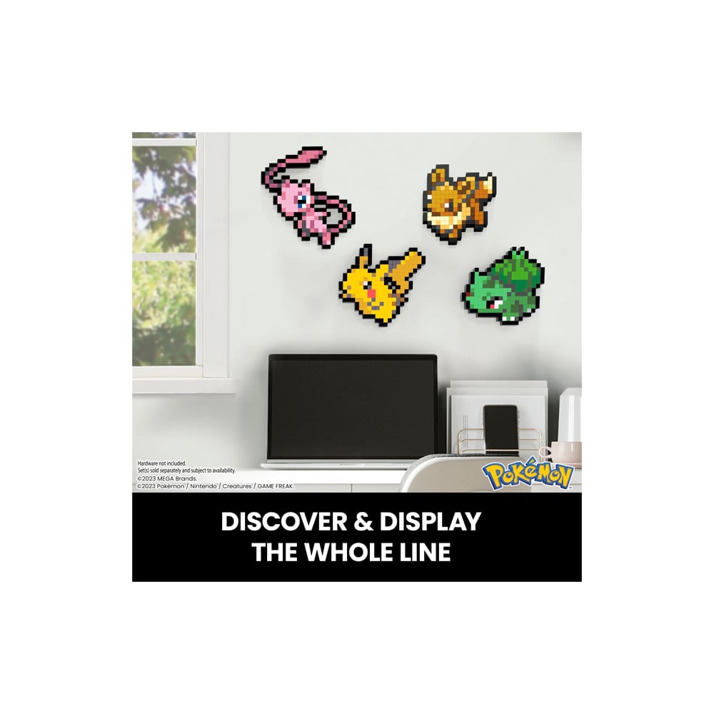 MEGA BLOKS POKEMON MEW PIXEL ART 434 PIEZAS - 4