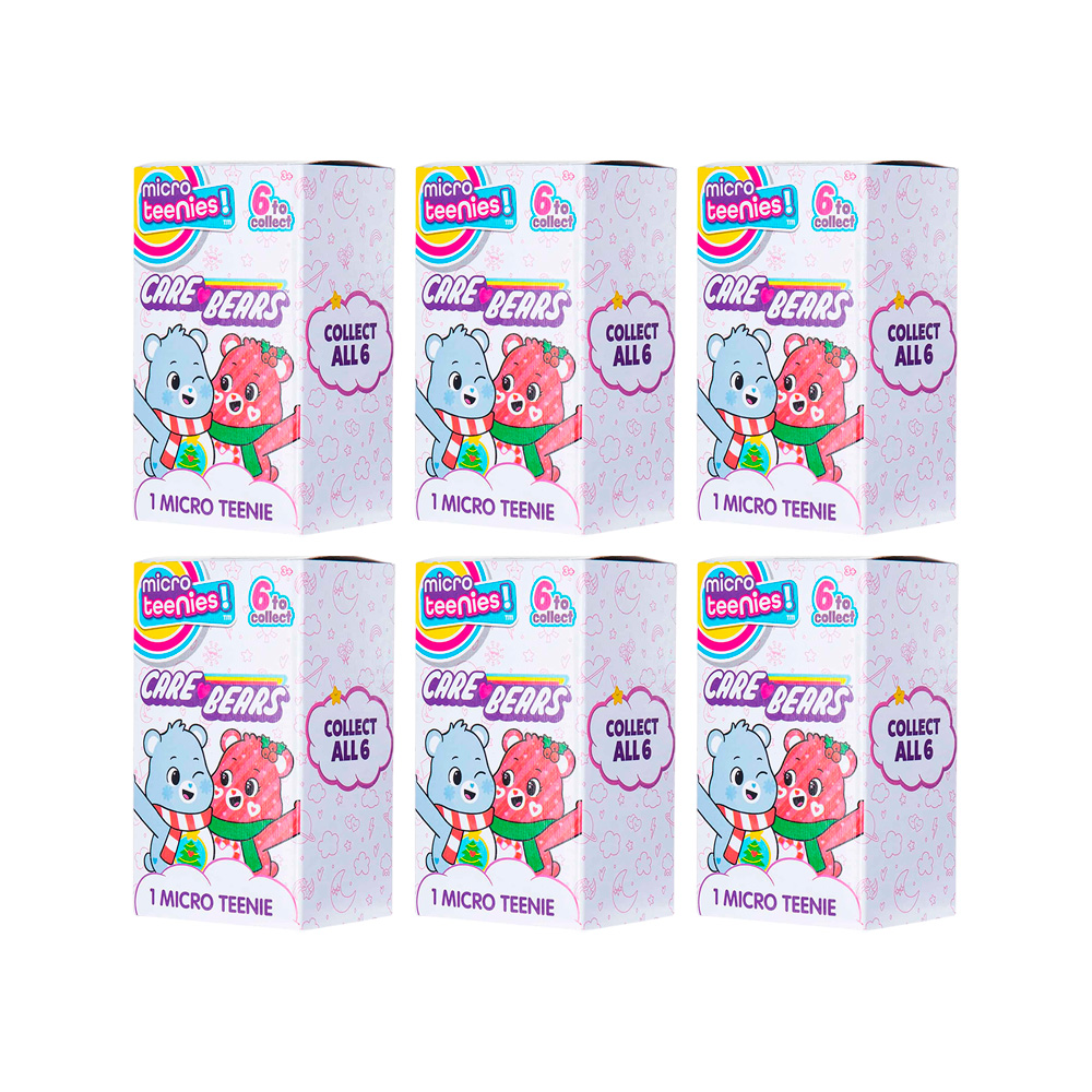MICRO TEENIES HOLIDAY CARE BEARS MINI SET 6 UNIDADES - 1