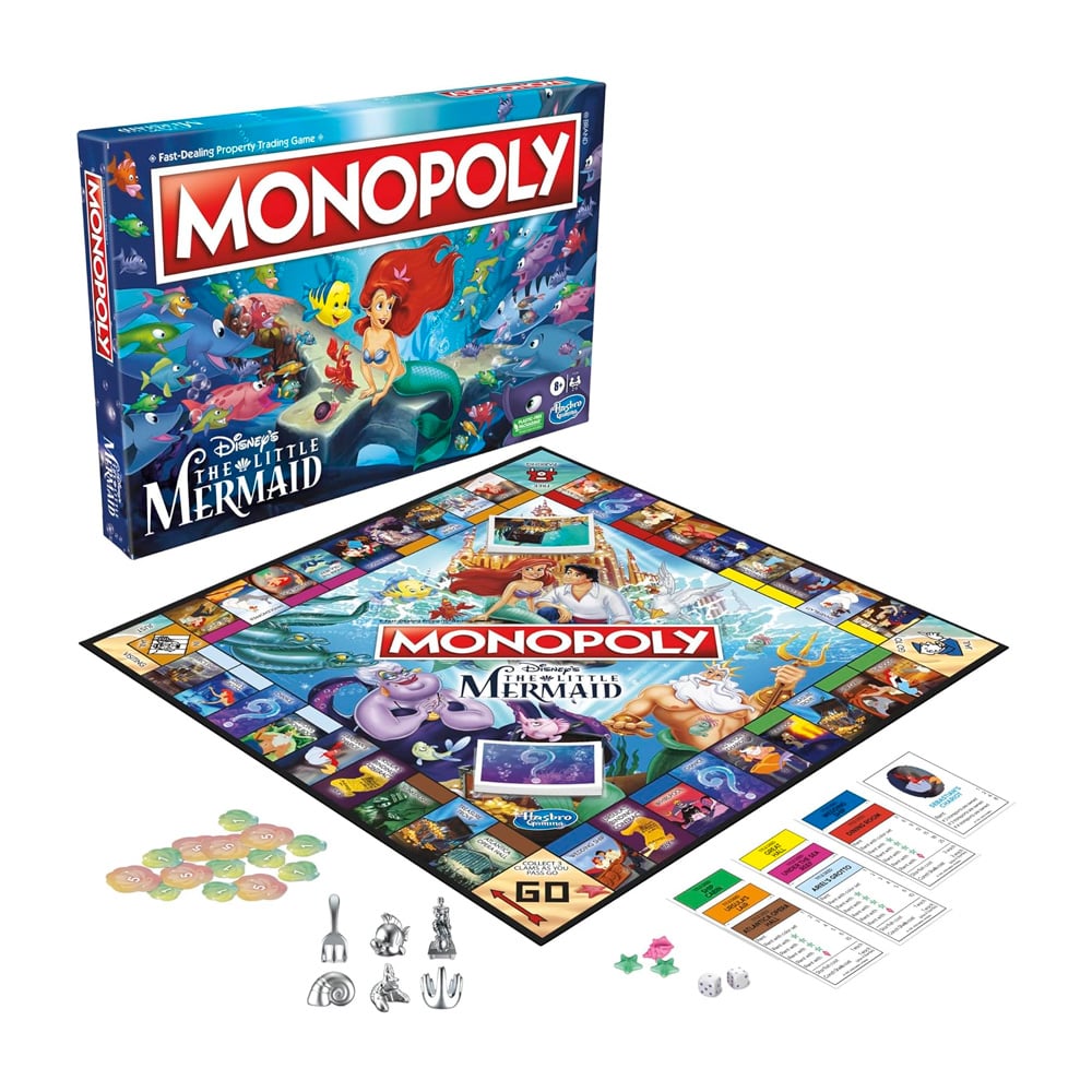 MONOPOLIO DISNEY LA SIRENITA USA IDIOMA INGLES - 2