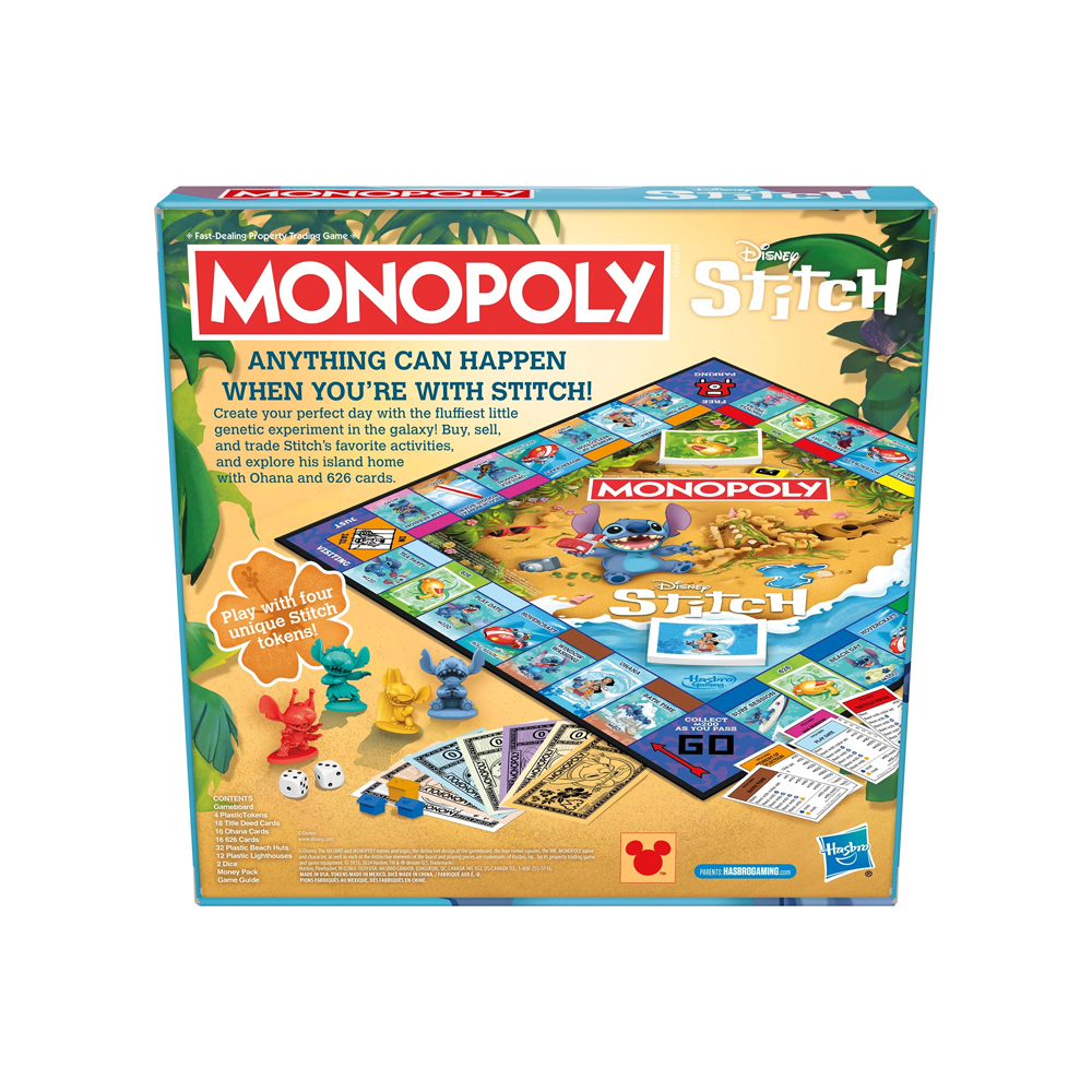 MONOPOLIO DISNEY STITCH EDICION EXCLUSIVO INGLES - 3