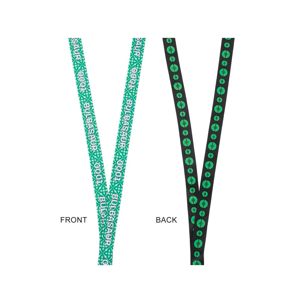 POKEMON BULBASAUR KANTO REGION LANYARD CON FUNDA - 3