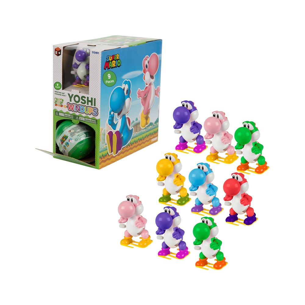CAJA COMPLETA SUPER MARIO YOSHI DE COLORES TOMY - 1