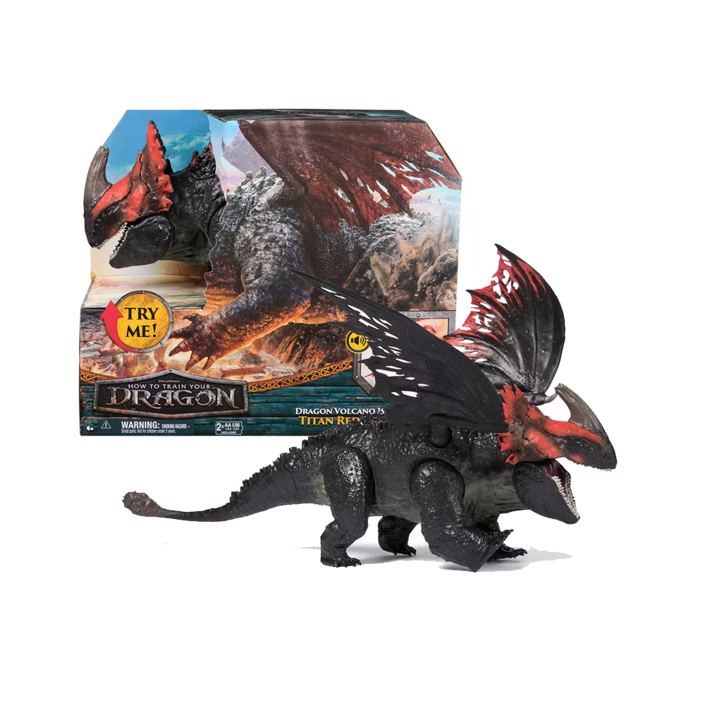 FIGURA DRAGON TITAN RED DEATH COMO ENTRENAR A TU DRAGON - 1