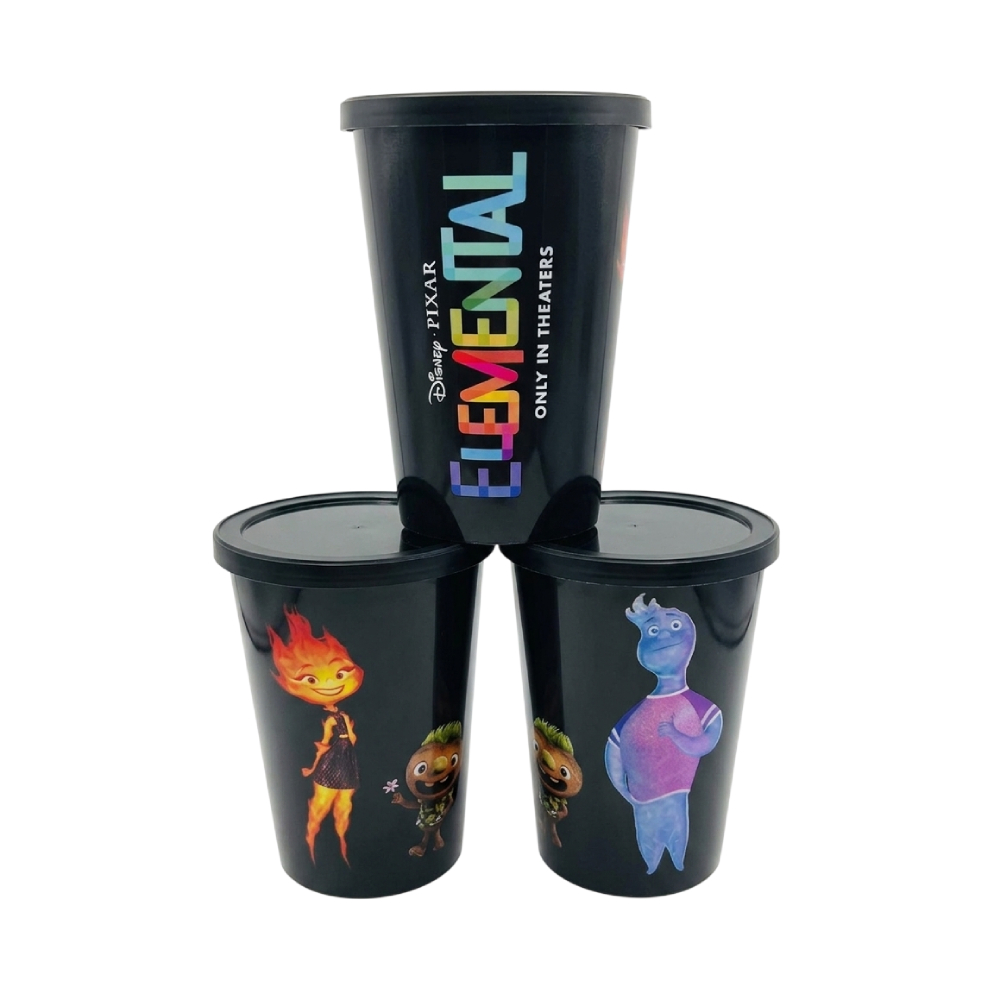 SET 10 VASOS EXCLUSIVO DISNEY ELEMENTAL AMC 12 OZ - 1
