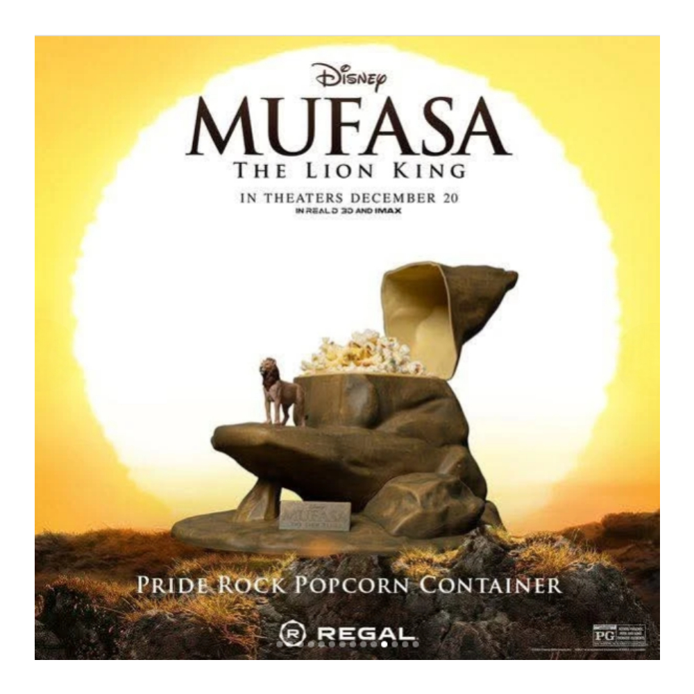 POPCORN BUCKET DISNEY MUFASA MOVIE THE LION KING EXCLUSIVO - 3