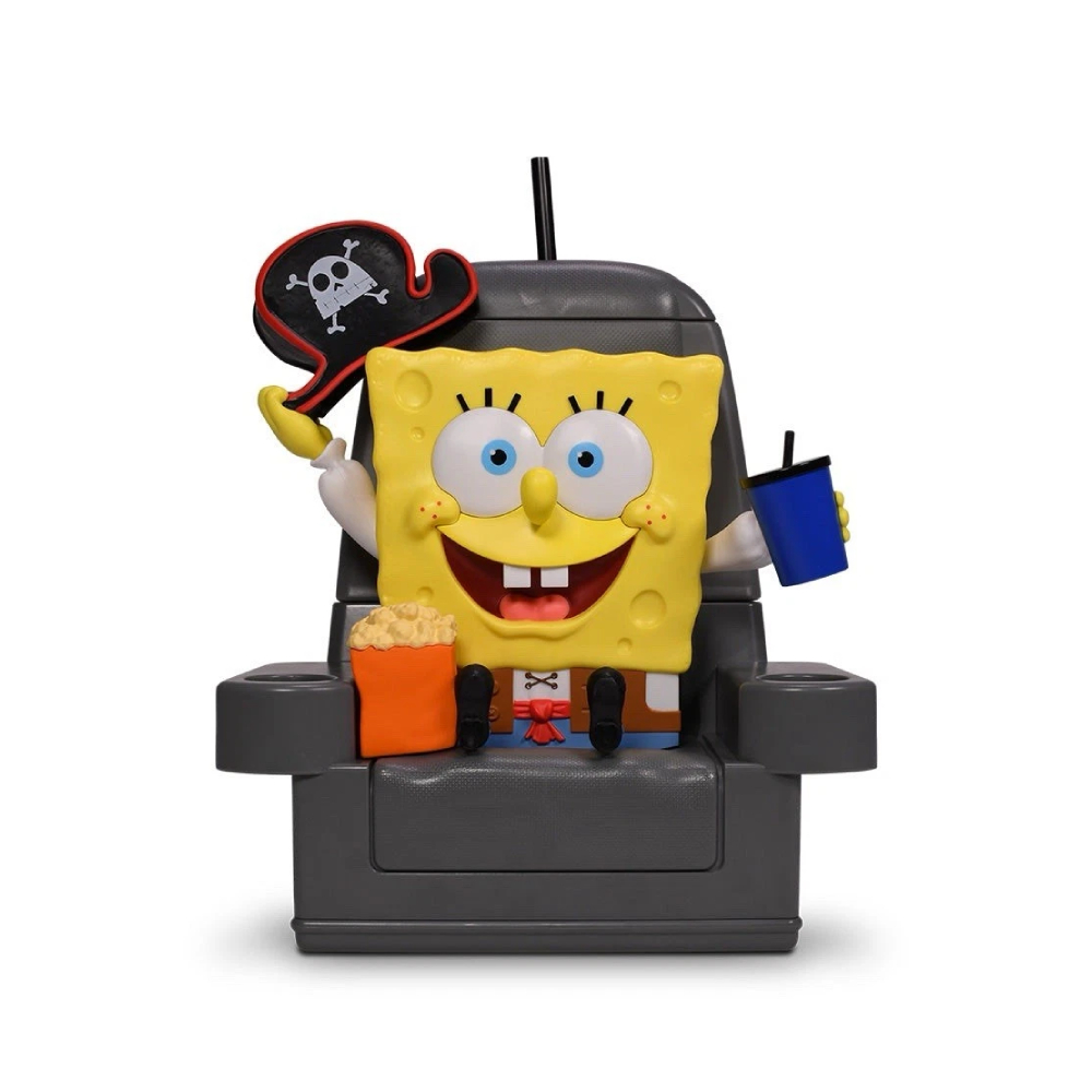 COMBO SILLA DE BOB ESPONJA CUBO DE PALOMITAS Y VASO - 1