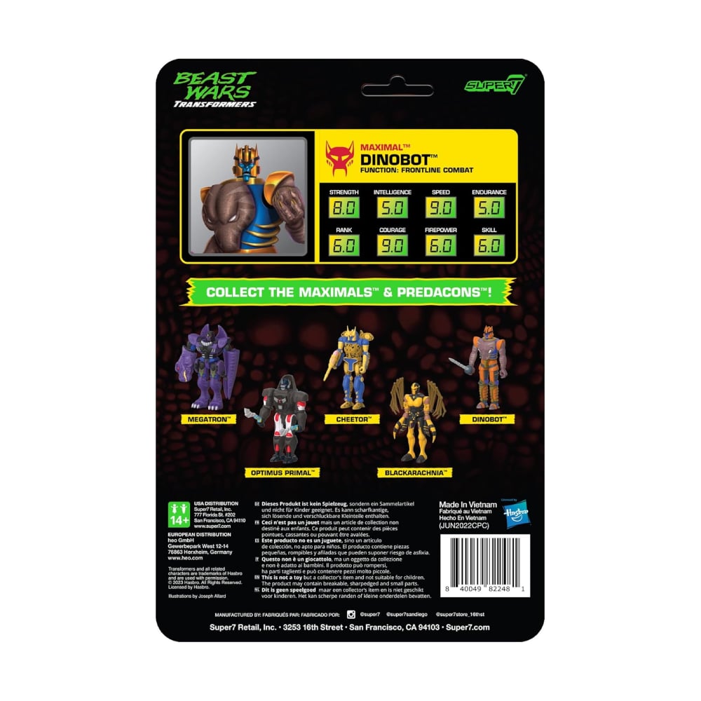 SUPER7 TRANSFORMERS BEAST WARS DINOBOT - 4