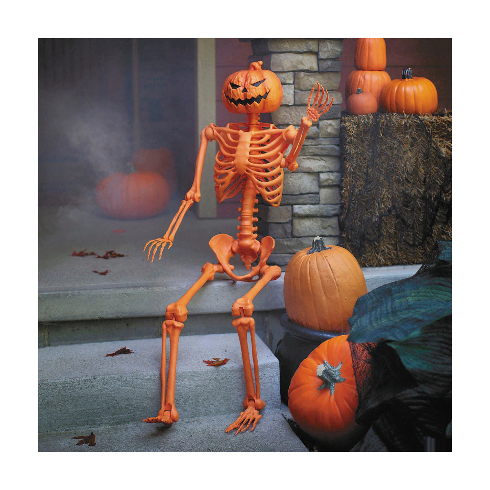 CALABAZA ESQUELETO ARTICULADA DE 152 CM HALLOWEEN - 2
