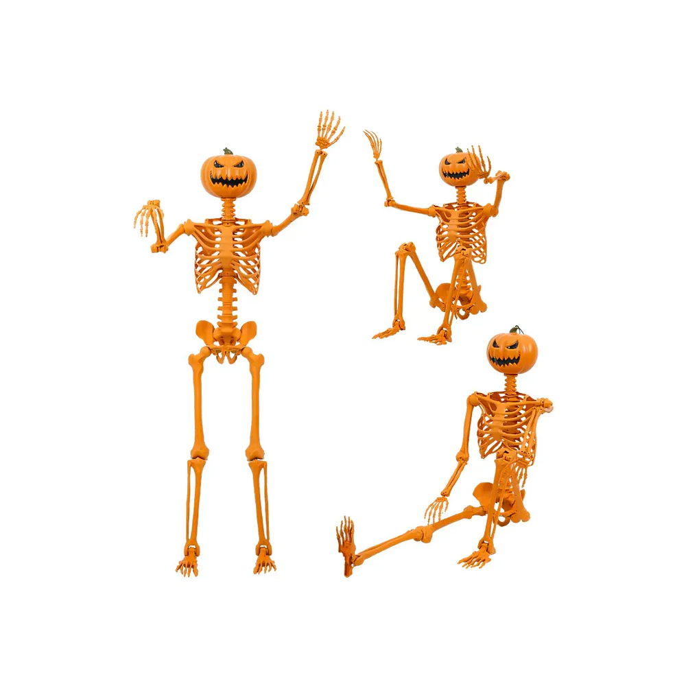 CALABAZA ESQUELETO ARTICULADA DE 152 CM HALLOWEEN - 3