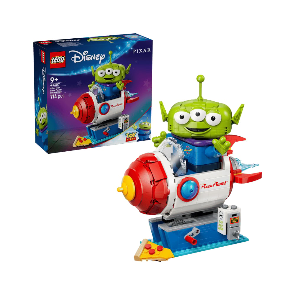 LEGO DISNEY TOY STORY ALIEN WITH PIZZA PLANET ROCKET 43307 - 1