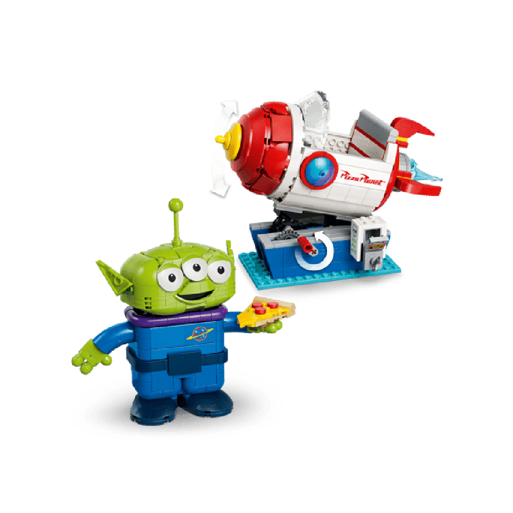 LEGO DISNEY TOY STORY ALIEN WITH PIZZA PLANET ROCKET 43307 - 5