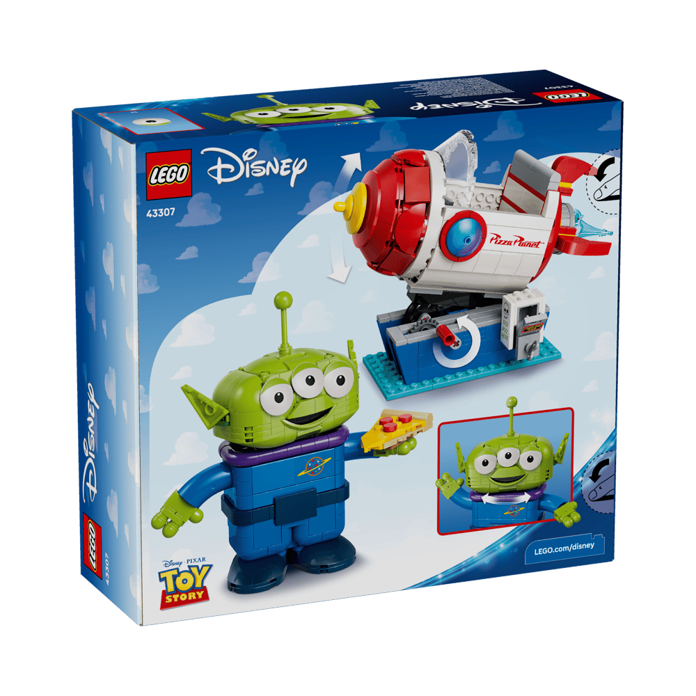 LEGO DISNEY TOY STORY ALIEN WITH PIZZA PLANET ROCKET 43307 - 6