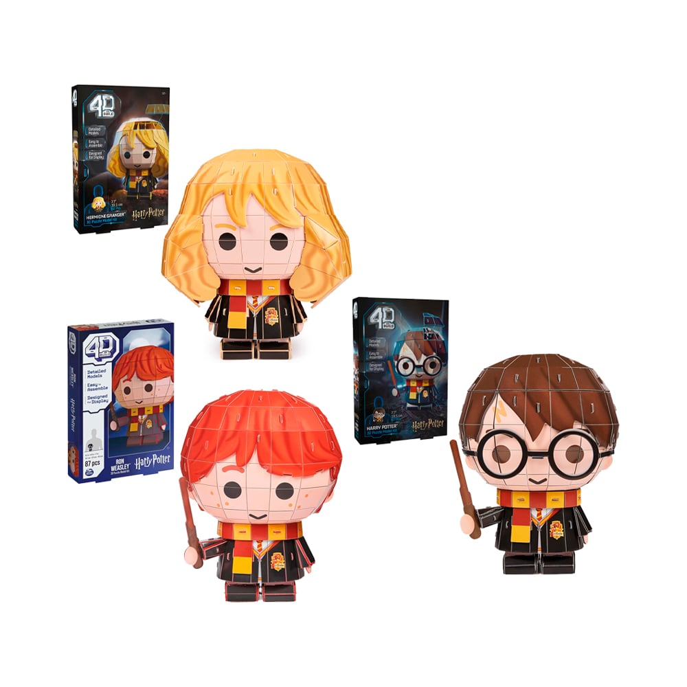 HARRY POTTER HERMIONE GRANGER RON WEASLEY SET 4D BUILD - 1