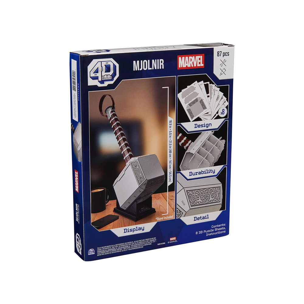4D BUILD MARVEL MJOLNIR THOR HAMMER 3D PUZZLE - 6