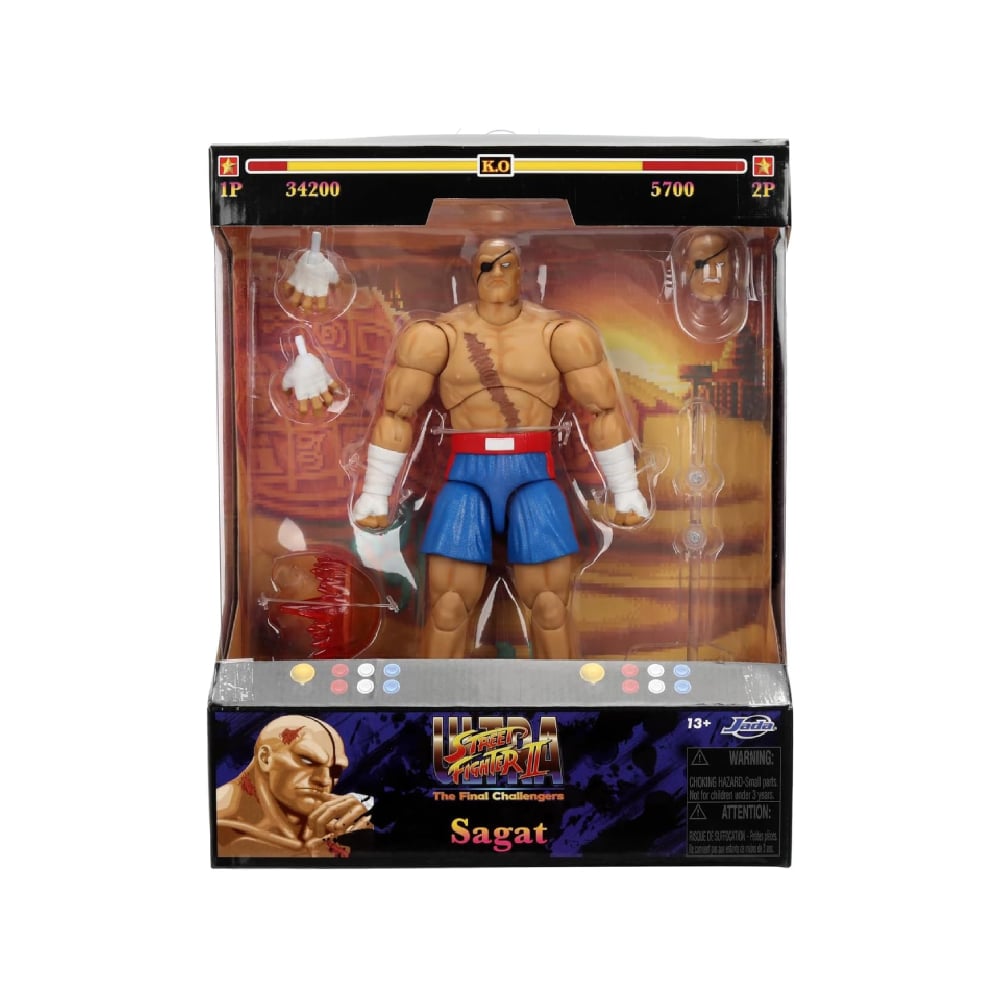 FIGURA DE COLECCION JADA STREET FIGHTER II SAGAT DELUXE - 1