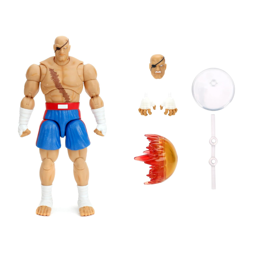 FIGURA DE COLECCION JADA STREET FIGHTER II SAGAT DELUXE - 6