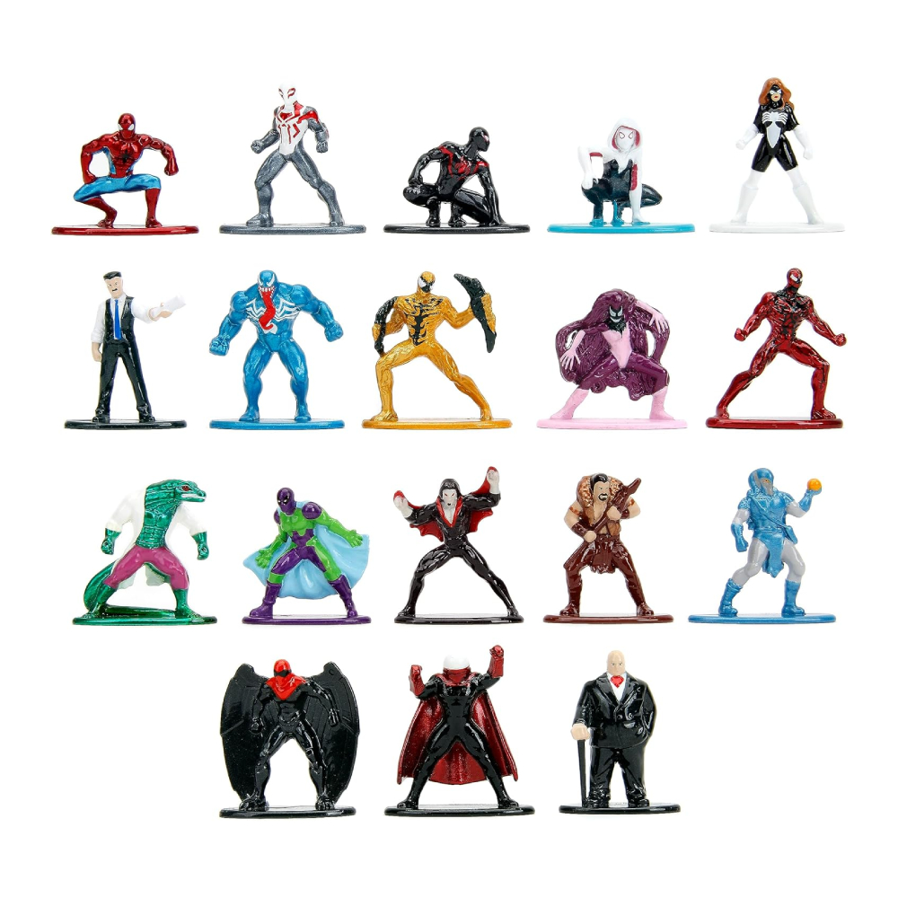 JADA TOYS MARVEL SPIDER MAN SET 18 FIGURAS MODELO B - 2