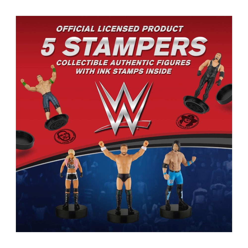 WWE SUPERSTAR STAMPERS PMI SET DE 5 FIGURAS - 2