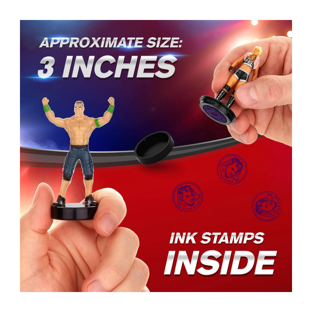 WWE SUPERSTAR STAMPERS PMI SET DE 5 FIGURAS - 4