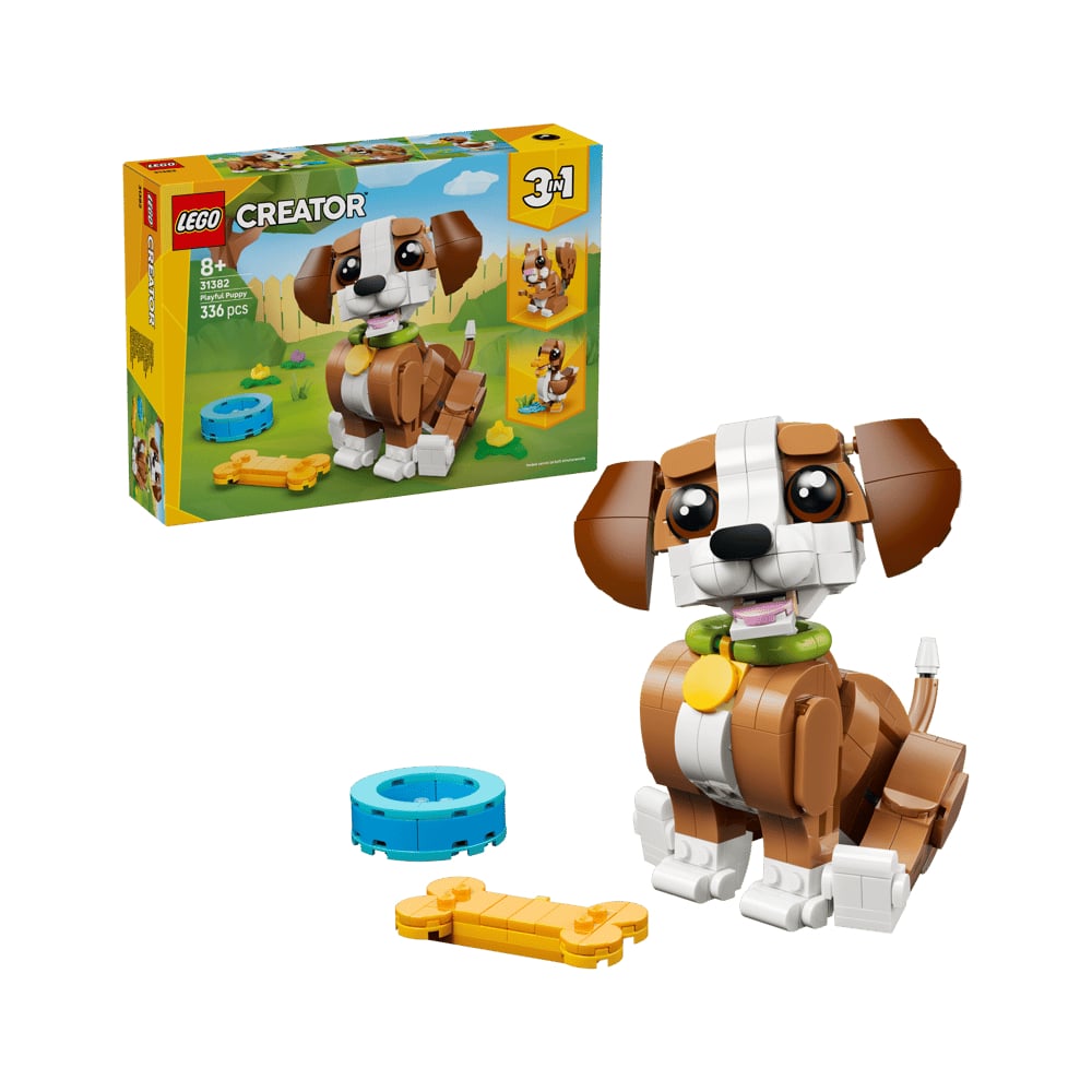 LEGO CREATOR 3 IN 1 CUTE ANIMALS PLAYFUL PUPPY DOG 31382 - 1