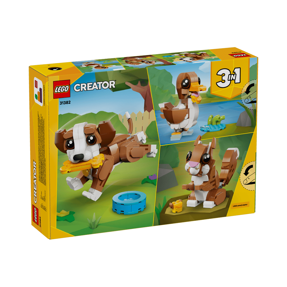 LEGO CREATOR 3 IN 1 CUTE ANIMALS PLAYFUL PUPPY DOG 31382 - 6