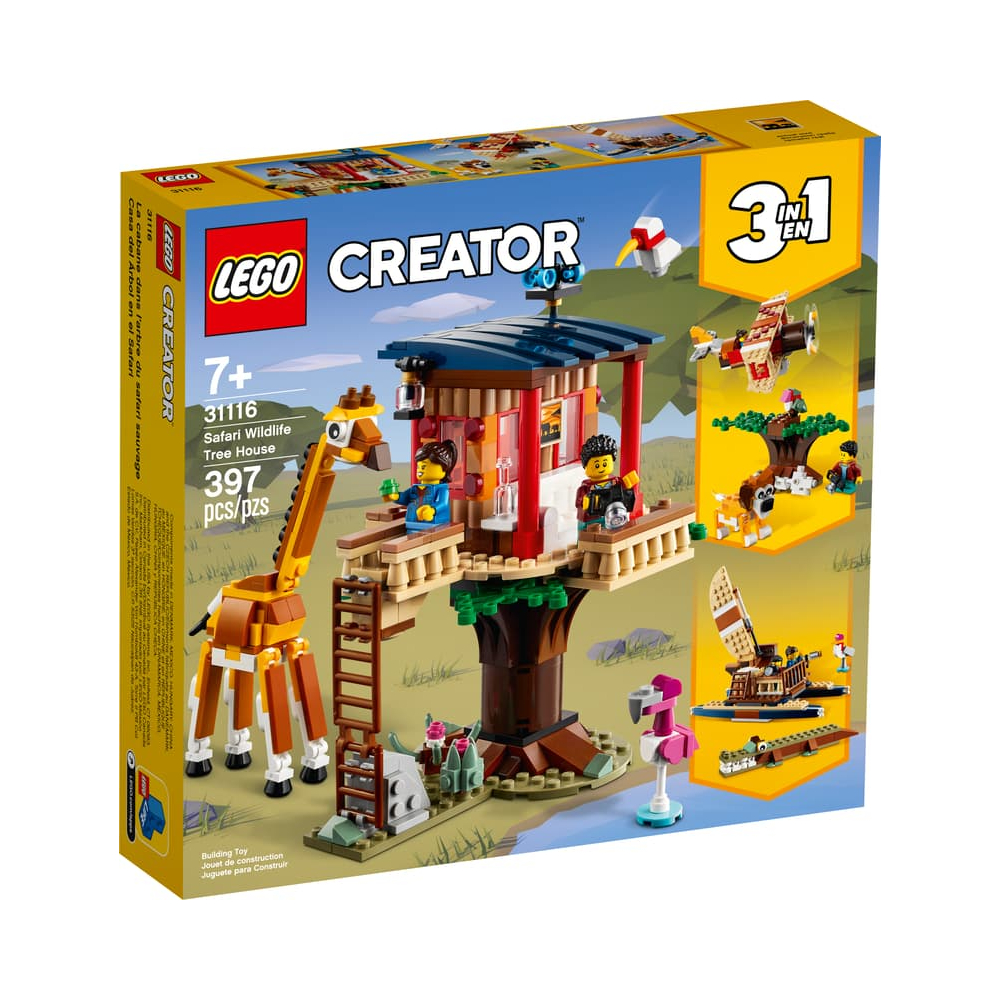 LEGO CREATOR 3 IN 1 SAFARI WILDLIFE TREE HOUSE 31116 - 1