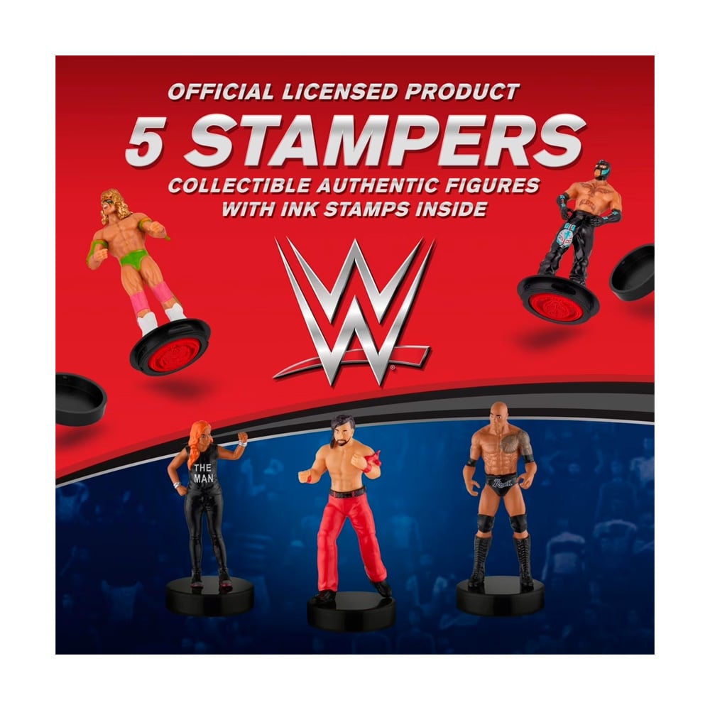 WWE SUPERSTAR STAMPERS PMI SET DE 5 FIGURAS MODELO A - 2