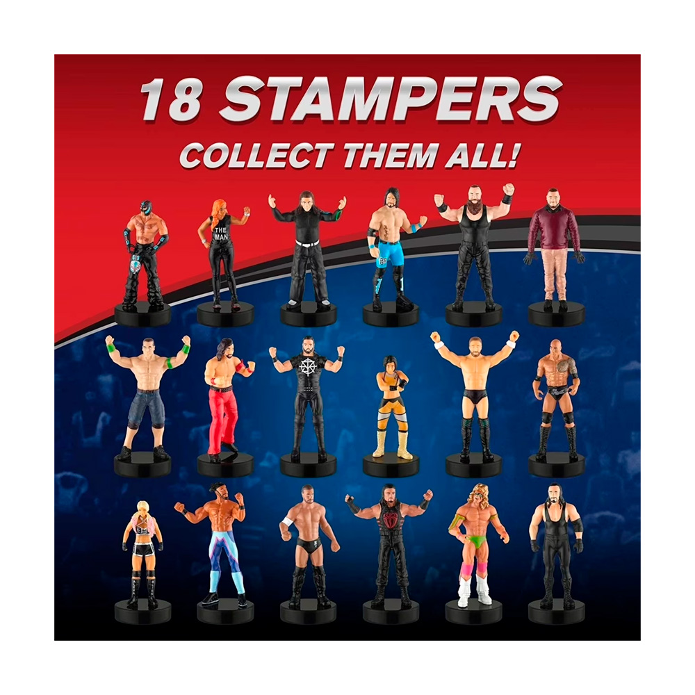 WWE SUPERSTAR STAMPERS PMI SET DE 5 FIGURAS MODELO A - 5