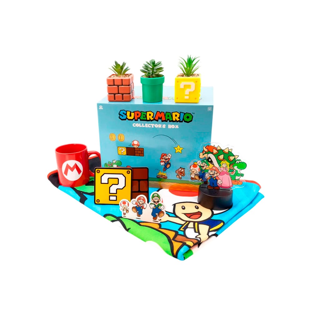 SUPER MARIO MUSHROOM KINGDOM COLLECTOR BOX - 1