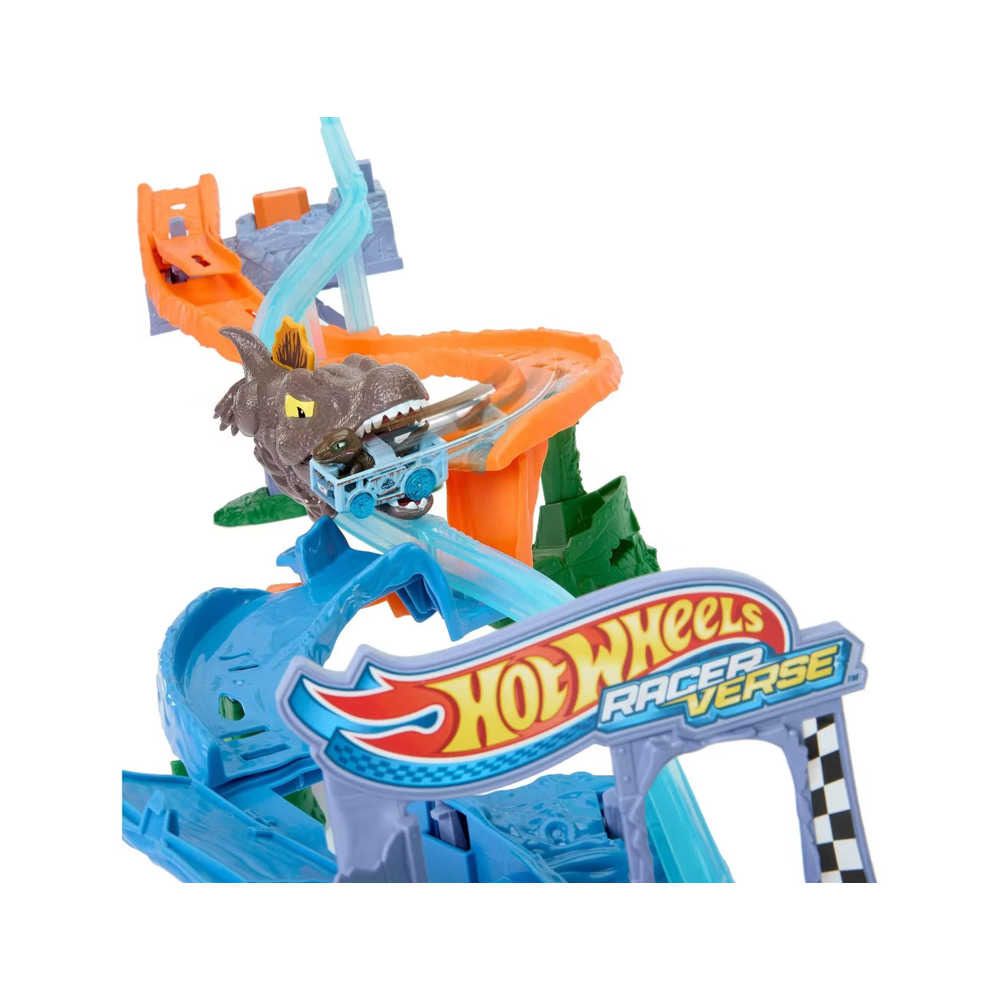 JURASSIC WORLD HOT WHEELS RACER VERSE REBIRTH TRACK SET - 3