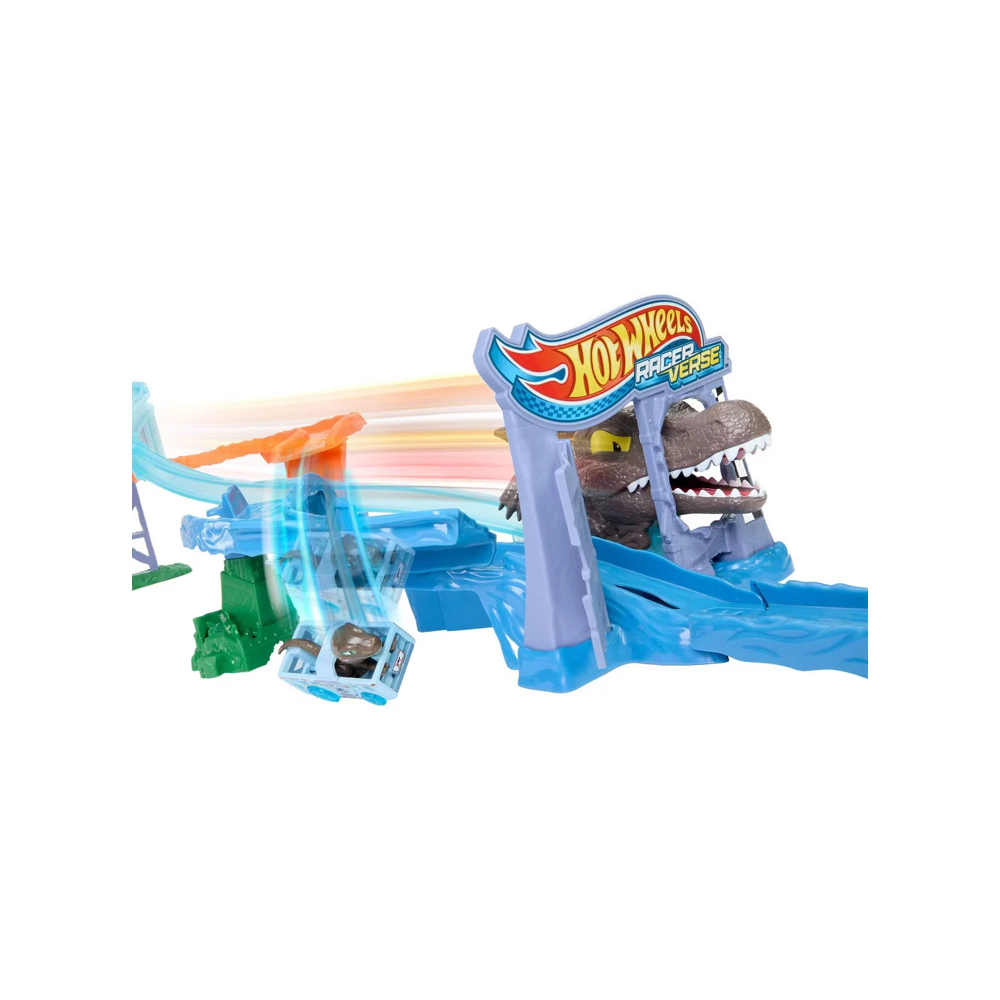 JURASSIC WORLD HOT WHEELS RACER VERSE REBIRTH TRACK SET - 4