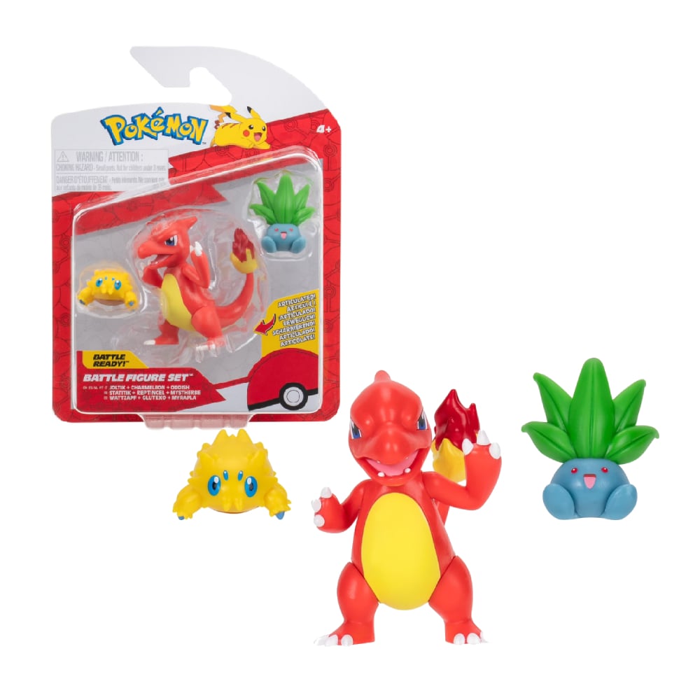 POKEMON BATTLE FIGURE 3 PACK CHARMELEON SET - 1