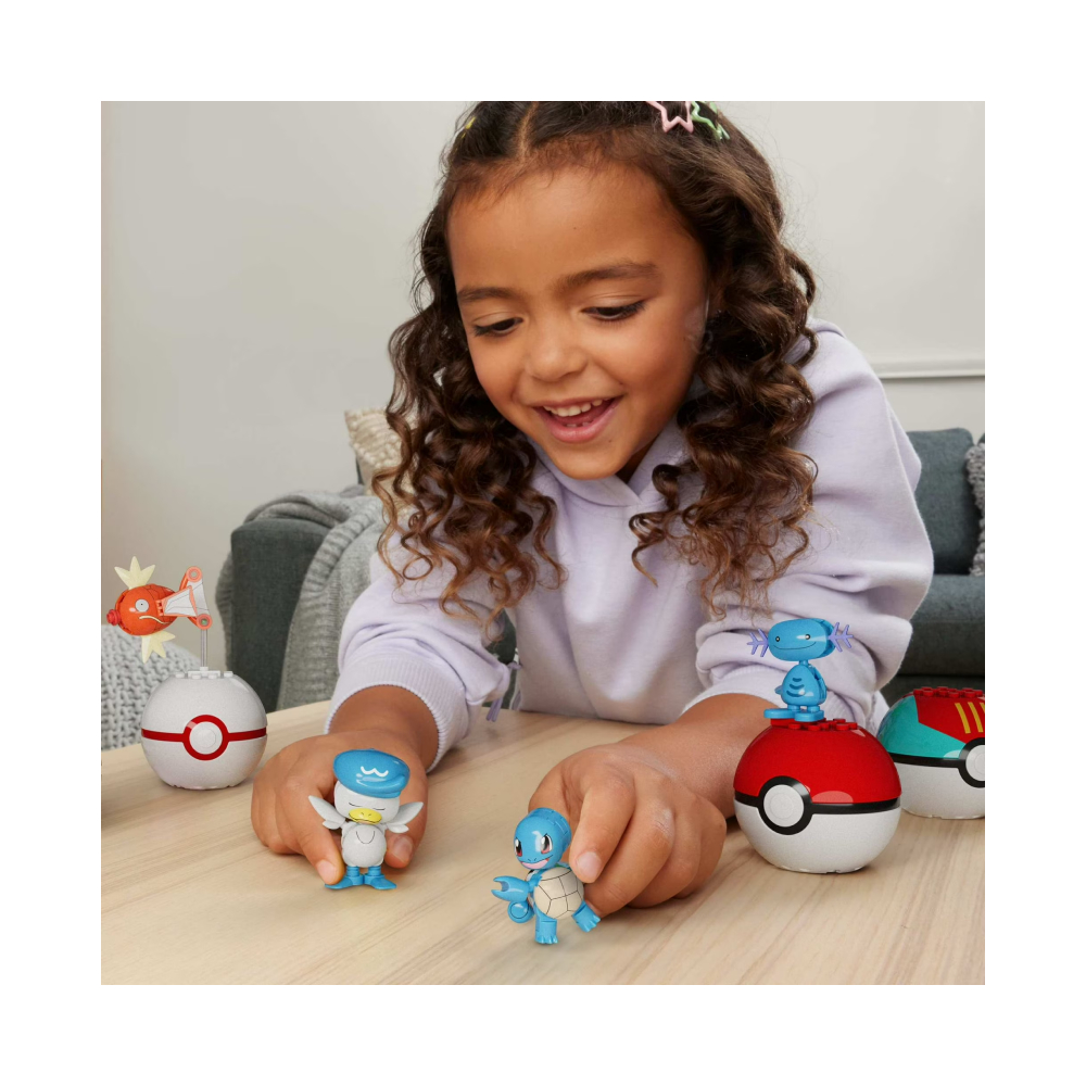 MEGA POKEMON FIGUAS ARMABLES SET WATER TYPE - 2