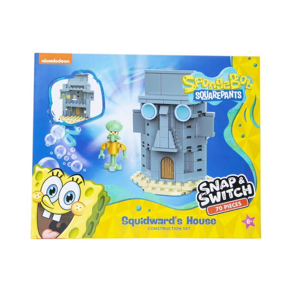 BOB ESPONJA SNAP SWITCH CALAMARDO Y CASA - 1
