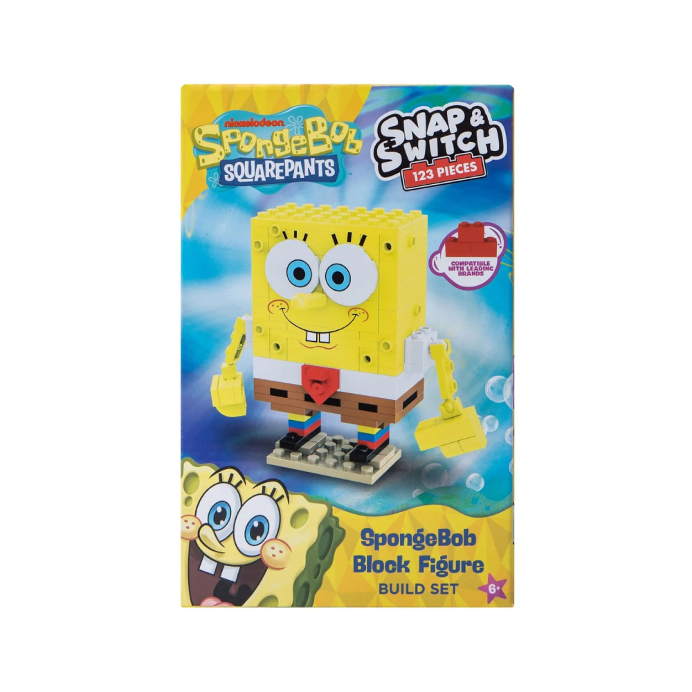 BOB ESPONJA SNAP SWITCH BLOCK FIGURE SET 123 PIEZAS - 1