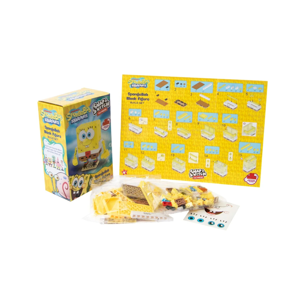 BOB ESPONJA SNAP SWITCH BLOCK FIGURE SET 123 PIEZAS - 3