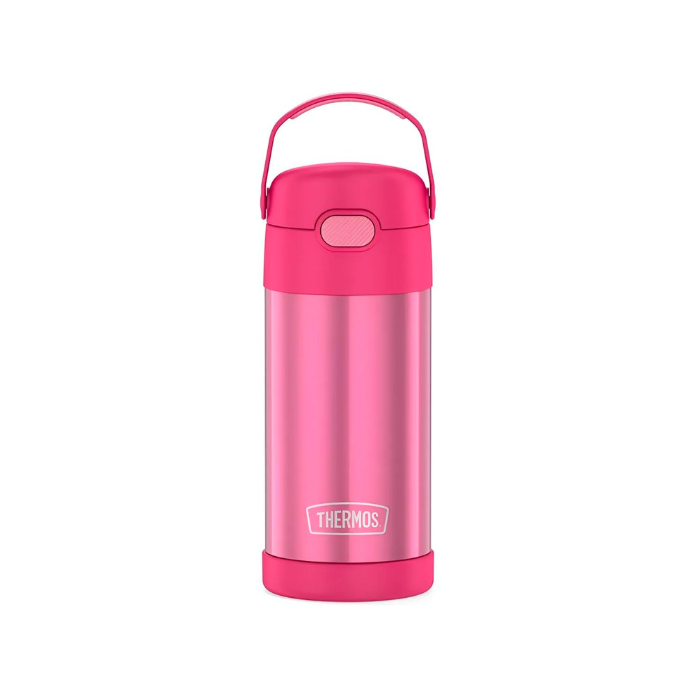 THERMOS FUNTAINER WATER BOTTLE WITH STRAW 12 ONZAS PINK - 1