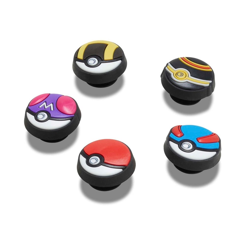 POKEMON JIBBITZ SHOE CHARMS BY CROCS 5 PACK POKEBALLS - 3