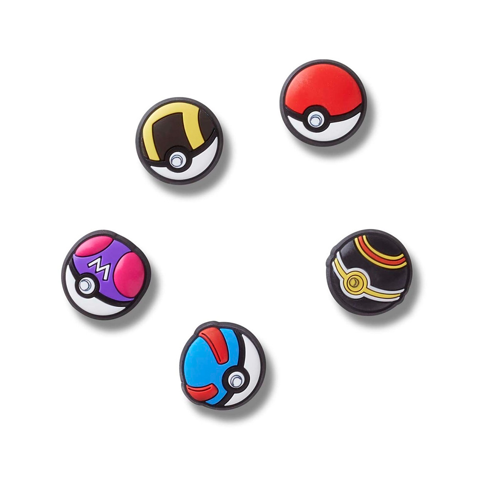 POKEMON JIBBITZ SHOE CHARMS BY CROCS 5 PACK POKEBALLS - 4