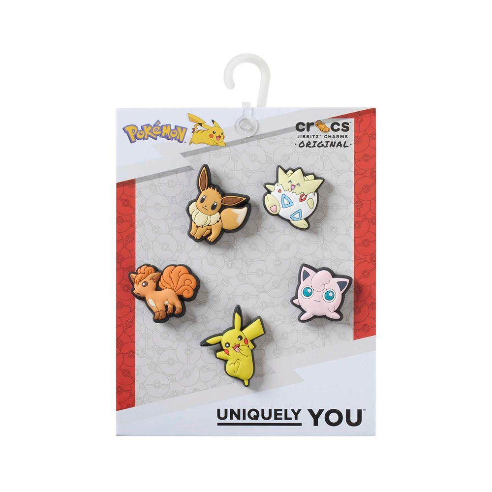 POKEMON JIBBITZ SHOE CHARMS BY CROCS 5 PACK KANTO - 1